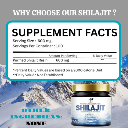 Pure Shilajit Natural Resin Health Supplement