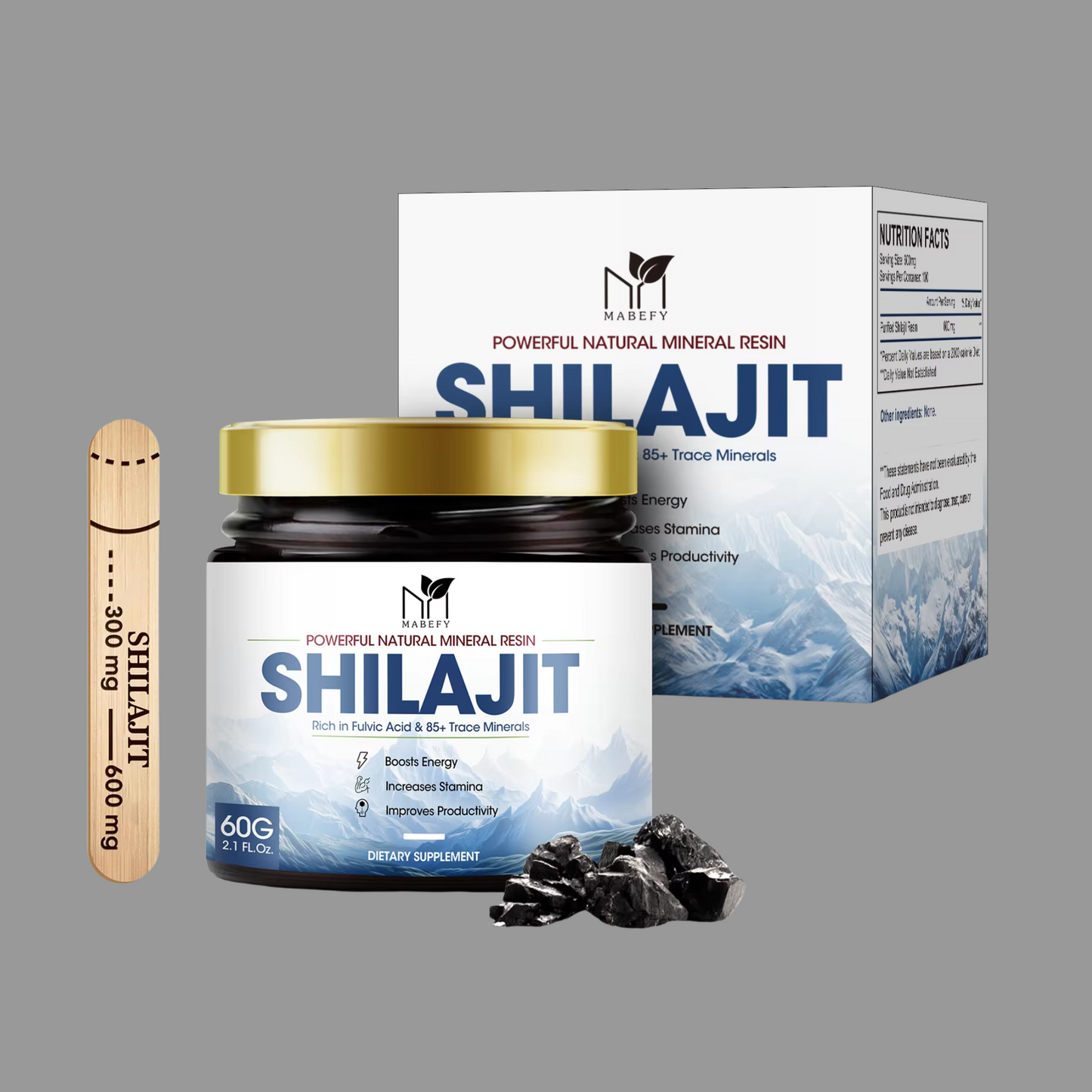 Pure Shilajit Natural Resin Health Supplement